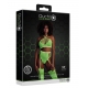 2-Delige Bustier en Jarretelgordel Set Fluogroen