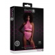 Fluo Pink Bustier and Mesh Panty Set