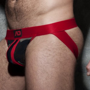 AD Fetish Jockstrap Camo Stripe Fetish Red