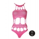Fluo Pink Grecian-neck bodysuit