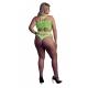 Fluo Green Greek neck bodysuit