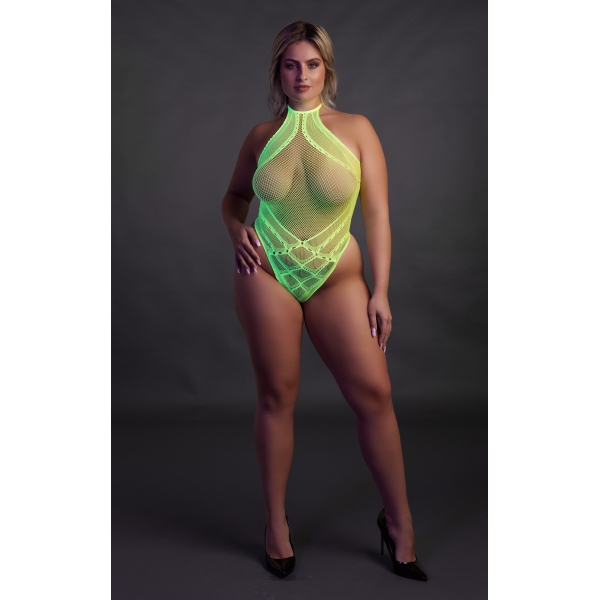 Body de Red Verde Fluo