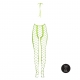 Mono verde fluorescente de malla y halter