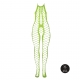 Fluorescerend groen mesh en halter jumpsuit