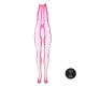 Fluorescent Pink Mesh and Halter Jumpsuit