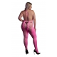 Fluorescerend roze net en halter jumpsuit