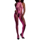 Fluorescent Pink Mesh and Halter Jumpsuit