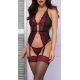 Corset Fiona Black-Red