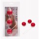 Triple Geisha Balls Red 3.5 cm