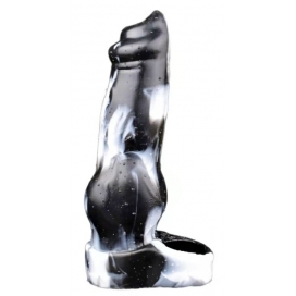 Hond Yorky penishuls 17 x 6cm Zwart-Wit