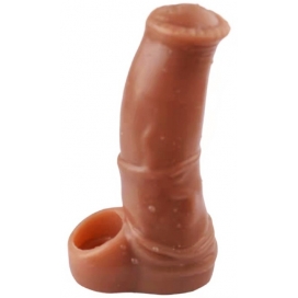 ExtendMyDick Colorful Extension Penis Sleeve - Red FLESH