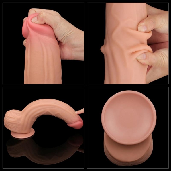 Dildo deslizante Skin realista 23 x 6cm