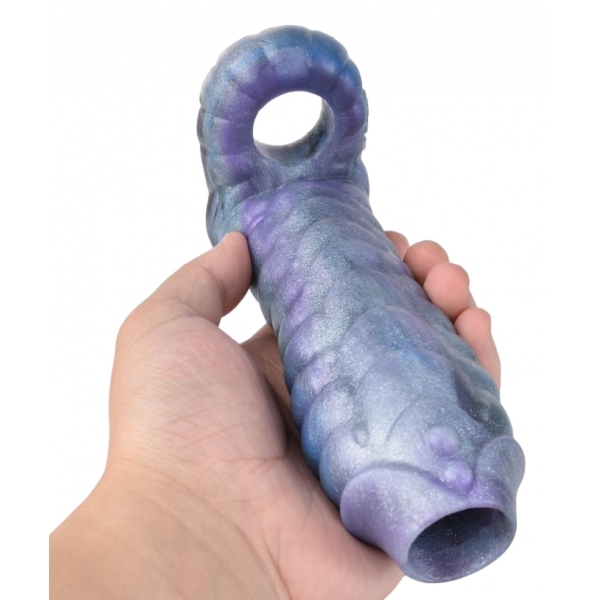 Penis sheath Monster Snaq 13 x 5cm Blue