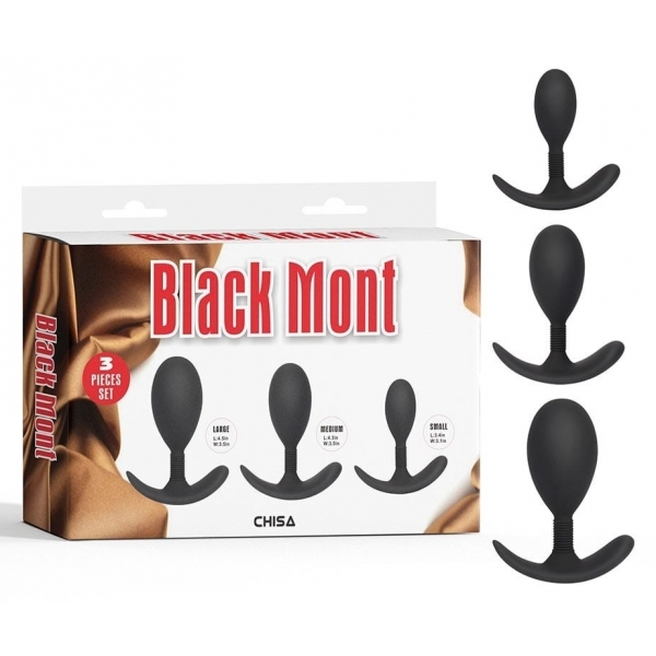 Kit de 3 tampões com bola Trainer Mont Preto