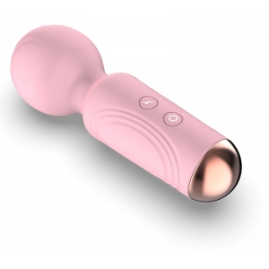 MyPlayToys Mini bacchetta magica 11 cm - testa 35 mm rosa chiaro