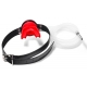 Penis Plug with Urinal Gag - Plug 4 x 0.7cm Red