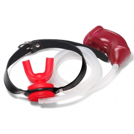 KINKgear Urinal Gag with Soft Cage Red