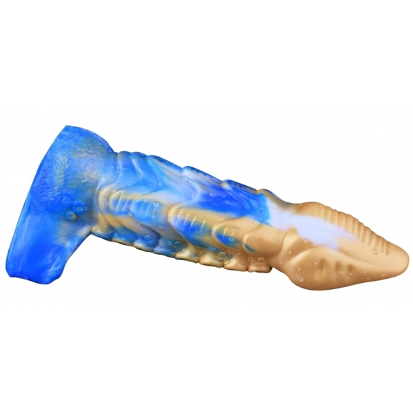 Monster Frex penis sleeve 18 x 5cm Blue-Yellow
