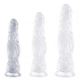 ClearlyHorny Crocodile Transparent Realistic Dildo S