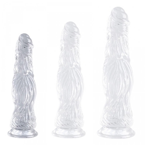 ClearlyHorny Crocodile Transparent Realistic Dildo S