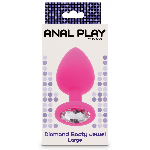 Diamond Booty Jewel Large Pink