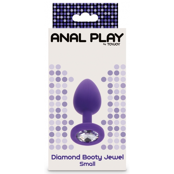 Plug Bijou Diamond Booty S 6 x 2,8 cm Viola