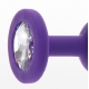 Plug Bijou Diamond Booty S 6 x 2,8 cm Viola