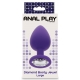 Plug Bijou Diamond Booty L 9 x 4cm Violeta