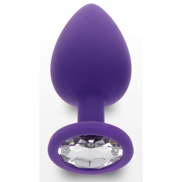 Plug Bijou Diamant Buit L 9 x 4cm Violet