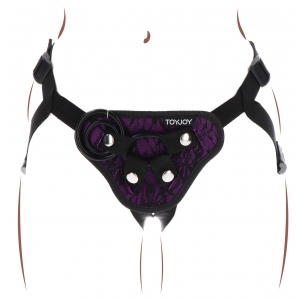 Get Real TOYJOY Strap-On Get Real Violet Dildo Belt Harness
