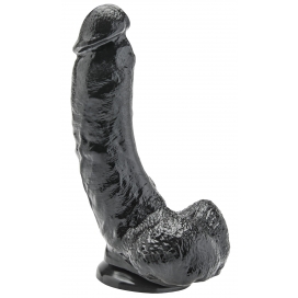 Get Real TOYJOY Dildo 8 inch with Balls Black