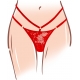Klitoris-Stimulator mit Spitzenhöschen Divine Panty Rot