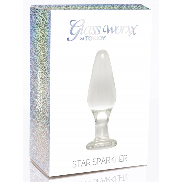 Tappo di vetro Star Sparkler 11 x 3,5 cm