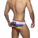 Inclusive Rainbow swim trunks