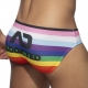 Inclusive Rainbow swim trunks