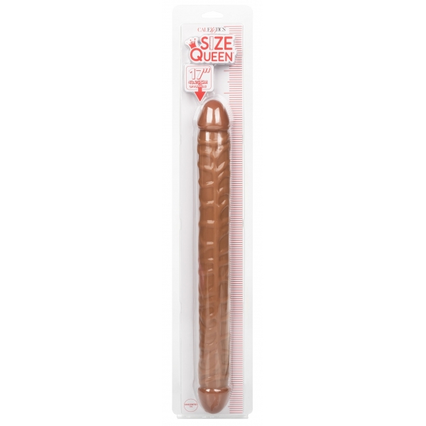 Doppio Dildo Queen Size 43 x 4,2 cm Marrone