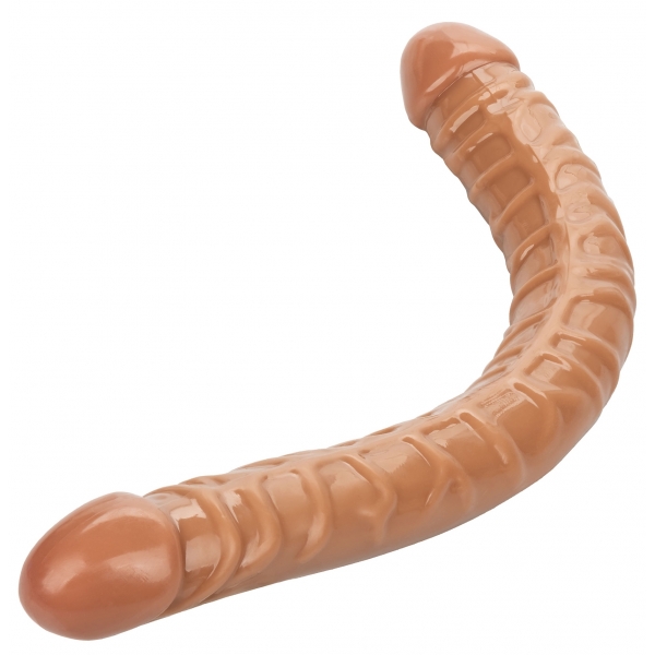 Dildo duplo Queen Size 43 x 4,2 cm castanho