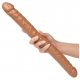 Dildo duplo Queen Size 43 x 4,2 cm castanho