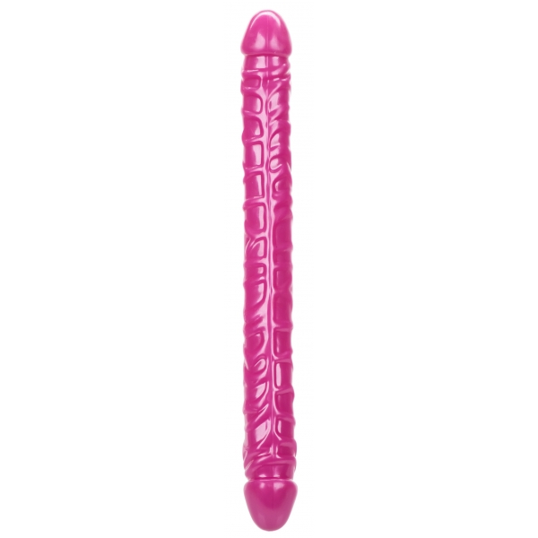 Dildo duplo Queen Size 43 x 4,2 cm cor-de-rosa