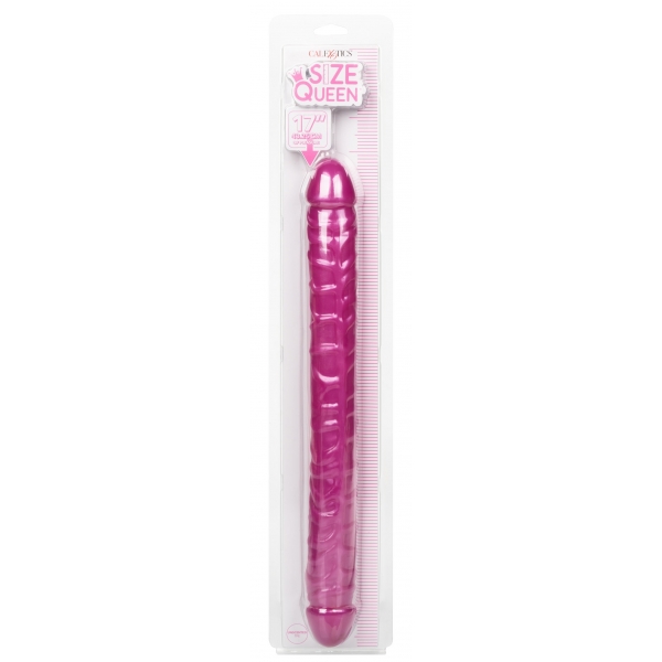 Dildo duplo Queen Size 43 x 4,2 cm cor-de-rosa