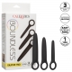 Set di 3 tappi in silicone Dilatro Trio Boundless Nero