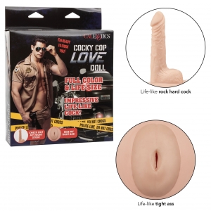 Calexotics Bambola gonfiabile del sesso maschile del poliziotto presuntuoso 13 cm