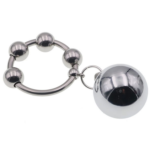 Metalen ring met 1 gewichthangerbal 90g