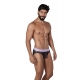 Transparenter Slip Hunch Brief Schwarz-Violett