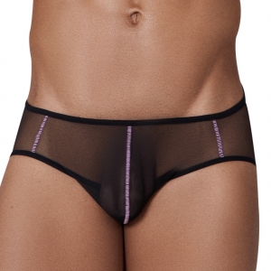 CLEVER Suspensorio transparente Hunch Negro-Violeta