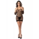 Fence Net Mini Dress Zwart