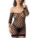 Fence Net Mini Dress Zwart