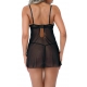 Nightie + G-string Underwire Sheer Black