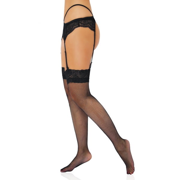 Strümpfe Net Lace Schwarz