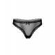 Ruched Thong Black